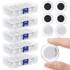 Outus 화이트보드 자석 벌크 5박스 냉장고 자석 드라이 보드 미니 냉장고 교사 용품 사무실용 225개, 225, Clear