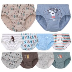 MRKIDS 孩童小熊印花3角內褲 10入