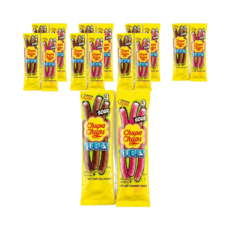 농심 츄파춥스 사워 롱 튜브 24g x16개 딸기맛 콜라맛, 16개