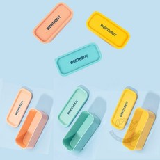 오마센 미니 뚜껑 수납함 다꾸보관함, 에메랄드, 1개