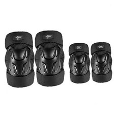 오토바이 무릎보호대 팔꿈치보호대 라이딩 보호장비 반사판 하드쉘, 1개, LH-P11(FREE)