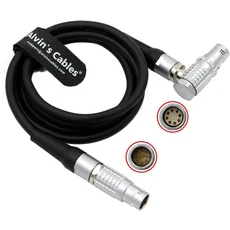 알빈스 케이블스 DJI 로닌 2 듀얼 TB50 배터리 마운트 전원 (ARRI Alexa Mini 10핀 수컷에서 8핀 암컷, 01 Right Angle 8 Pin