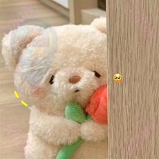 KP精選 可愛小熊 日本ins風 治愈系小動物 少女心毛絨公仔 娃娃 送禮物, 1個, 兔子-萌系小動物,5公分掛件