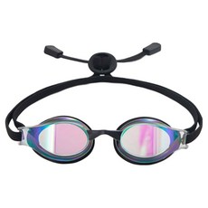 후그 달리 미러 접착식 패킹 수경 DALI_BKBK, 블랙블랙 + 블루블랙, 1개