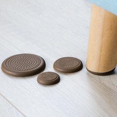 키밍 소음방지 의자발 매트 긁힘방지 의자발받침 4개 세트 fra+63674Lk, 원형60mm4개입_브라운
