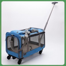 寵物拉桿箱 攜帶包 透氣款 中小型犬貓適用, 1個, 透氣款20斤內寵物使用藍色, 藍色