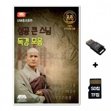 노래칩+USB리더기 성공 큰 독경모음 TF칩선물 스님 차량 음반 SD칩, 1개, 상세페이지 참조