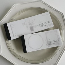 莫莫日貨 Yohaku 原創系列 2024 6月新品 活版印刷 便條紙 古銅色系 (共2款), 1個, 01.nostalgy bronze