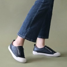 가죽 올리 베티 키높이 쿠션 슬립온 미끄럼 방지 스니커즈 3cm