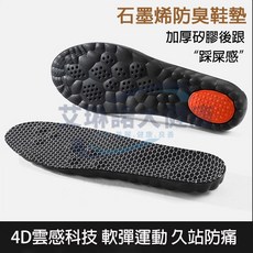 艾琳諾大健康 石墨烯運動鞋墊 加厚軟彈 吸汗透氣 減震防臭 久站舒適