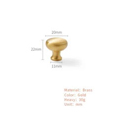 Santaya 황동 주방 손잡이 골든 북유럽 심플한 하드웨어 당김 가구 옷장 문짝 캐비닛 서랍 드레서