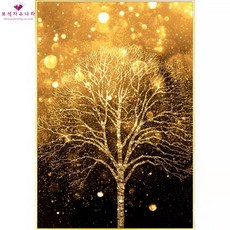 보석자수나라 보석 십자수 비즈 큐빅 구슬 자수 금전수 40x60cm, 1개