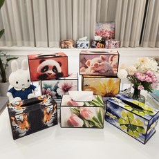 국내제작 보석십자수 휴지케이스 각티슈케이스 집들이선물 취미 달항아리 해바라기, 새콤달콤사과, 1개