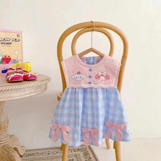 여아 여름 미니멀리스트 귀여운 캐릭터 원피스 공주풍 아동원피스 키즈 반팔원피스