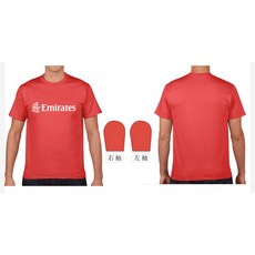 RBF 絕版阿聯酋航空T恤 XL尺寸 紅色復古紀念款, 1個