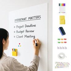 벨리어 붙이는 자석 화이트보드 무흔적 리무버블