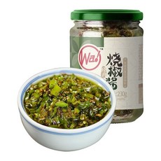 川娃子 多種口味醬料組合 (油潑辣子/雙椒醬/燒椒醬/蒜蓉剁椒醬/蔥油醬/麻辣缽缽雞調味料) 道地川味 拌飯拌麵炒菜皆宜, 1個, 川娃子 燒椒醬230g