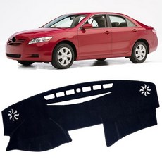 OXANEVN 대시 커버 매트 2007-2011 토요타 캠리 커버 매트 대시 카펫 프로텍터 맞춤형 핏 센터 콘솔 커버 햇빛 가리개 프로텍터 캠리 액세서리 패드 눈부심 없음 (블, 블랙