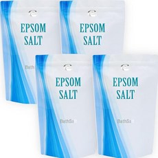 접지 콘셔스 엡솜 솔트 2kg×4봉투/80회분 계량 스푼 첨부 무첨가 입욕제 목욕 소금 목욕용 화장품 패치 테스트됨 추격 가능 Epsom Salt, 1개, 1g