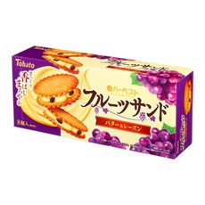 토하토 하베스트 스위트 마롱 샌드 밤맛 8개입, B. 버터 건포도 샌드위치 쿠키 8개, 1
