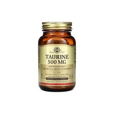 솔가 타우린 500mg 100캡슐 비건 글루텐프리 논GMO, 1개, 100정
