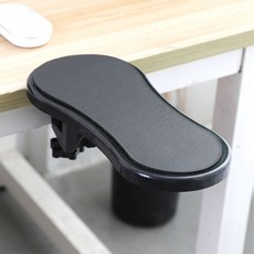 電腦手托架手臂支撐架 電腦桌手托板 護腕鼠標墊 創意可旋轉手臂支架, （新品）黑色, 1個