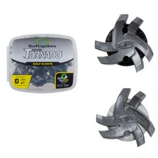 (18알1세트)토네이도 미국 소프트스파이크 골프화 스파이크징 클릿 (풋조이 나이키 아디다스 캘러웨이), 실버(블랙), 1개