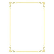 세우세 고급 상장용지 금박테두리 모음 21 x 29.7cm A4 size, 금박테두리_no8번, 10매