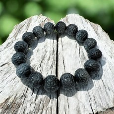 雕花圓珠手鍊，天然材質，舒適時尚，展現個人品味