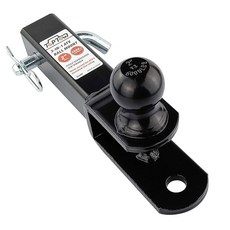 탑토우 ATV UTV 히치 트레일러 클레비스 2인치 장착 마운트 견인 가능 리시버, 5 2" Ball, 1-1/4" Receiver