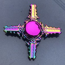 고급 합금 피젯 스피너 성인용 데스크테리어 안티 스트레스 토이 (회전 시간 오래감), Q39-현채색 촛불용