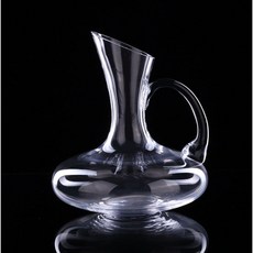 baer 凹耳紅酒醒酒器 1350ml 水晶玻璃 無鉛, 1個, 帶把醒酒器1200ml, 1200ml