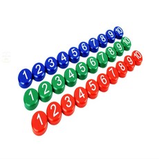 끄니스토어 숫자 자석 1~10 자석숫자놀이교구 자석교구, 파랑