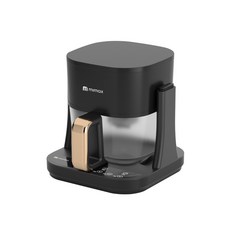 mimax米覓 三合一翻轉一體氣炸鍋 煎烤燉煮氣炸三用 全景視窗加厚防爆玻璃, 元青黑