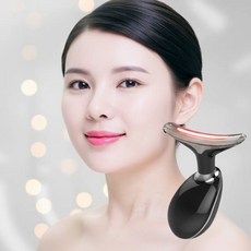 EVENU 갈바닉 얼굴 고주파마사지기 뷰티디바이스 리프팅 홈케어기기, 블랙