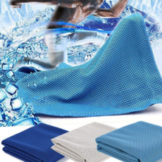 루체트리 타월 아이스 스포츠 쿨타월 땀수건 여름용 등산 DD-12356, 스카이블루