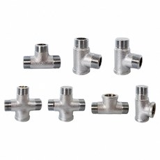 蝴蝶衛浴 台灣製造 銅製接頭 明管配件 內外牙三通 龍口三通 十字通 十字塞, 1個, A. 三通外牙, 【J櫃21】三通外牙