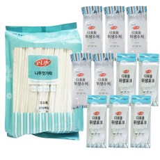 e.Life 湯匙 10入 5組+筷子 200入+叉子 10入 5組, 1組