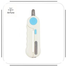 AirTune 寵物指甲剪 LED燈 防飛濺透明擋板, LED指甲剪藍色, 1個