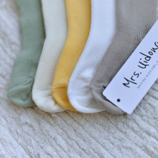 [출산백일선물] 우이동금손 포포 골지양말 5종세트 (선물포장)