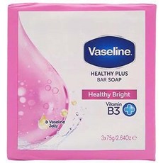Vaseline Healthy Plus 바 비누 Healty Bright 3 x 75g, Vaseline Healthy Plus 바 비누 Hea