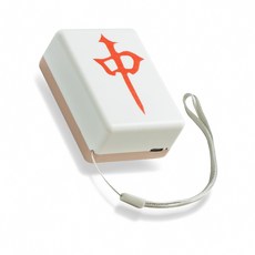 麻將造型暖手寶，雙面恆溫發熱，USB充電迷你便攜，冬季保暖神器, 紅中, 3 x 5.5 x 7.5 cm (繩長17.5cm)