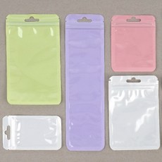 소분 지퍼백 파스텔톤 6-10x10-24cm 사탕포장지 선물포장 소분봉투, 8.5x13 - 민트그린, 1개