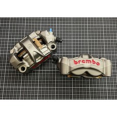Brembo M50 輻射卡鉗 灰底紅字 鐵灰, 1個