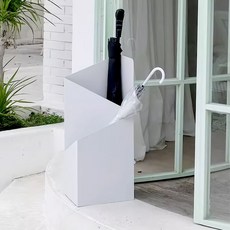 가정용 철제 우산꽂이 현관문 우산정리, 화이트