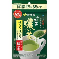 伊藤園 焙茶粉即溶茶，100杯份，冷熱皆宜，無糖, 1個, 特濃抹茶粉 80g
