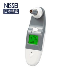 艾護康 NISSEI 迷你耳溫槍 MT-50，日本精密，快速測量，附專用耳溫槍套組, 1個, MT-50LL 暖灰色