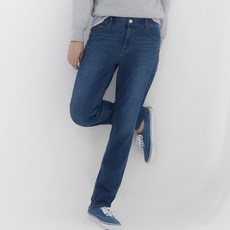 뱅뱅 남성 라이크라 슬림핏 데님_스카이 211365