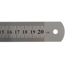 쇠자 20cm 스틸자 직각자 컷팅 목공용 철직자 철자RAM, 1개