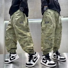 賣場優選童裝 兒童防蚊褲 ins男童褲子2025長褲速幹冰絲防蚊褲文藝新款氣質潮流簡約無品牌